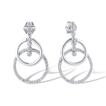 14KW Earrings Diamond (E318627DIA14KW)