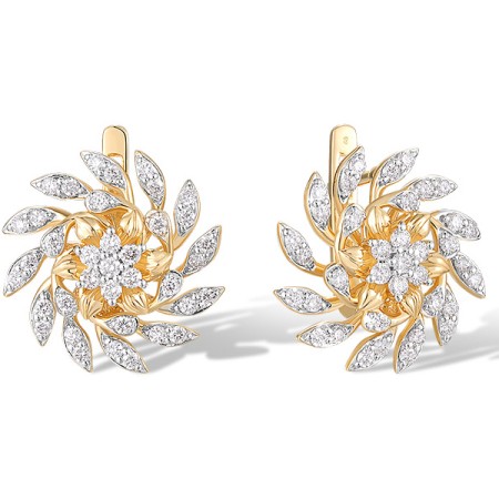14KYW Earrings Diamond (E318639DIA14KYW)