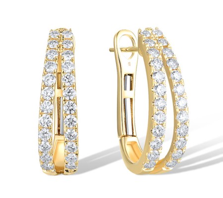14KY Earrings Diamond (E318704DIA14KY)