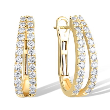 14KY Earrings Diamond (E318704DIA14KY)