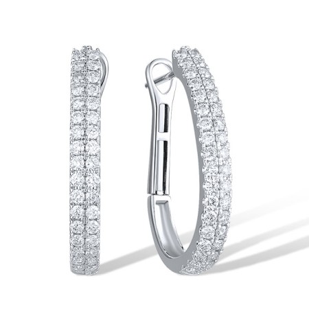 14KW Earrings Diamond (E318706DIA14KW)