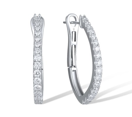 14KW Earrings Diamond (E318710DIA14KW)