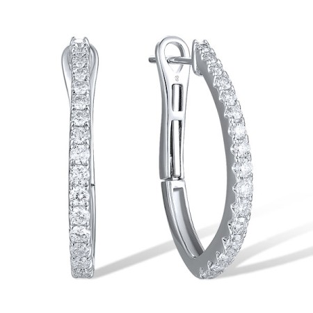 14KW Earrings Diamond (E318710DIA14KW)