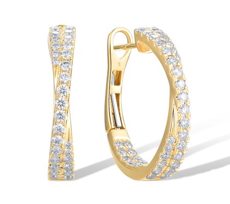 14KY Earrings Diamond (E318711DIA14KY)