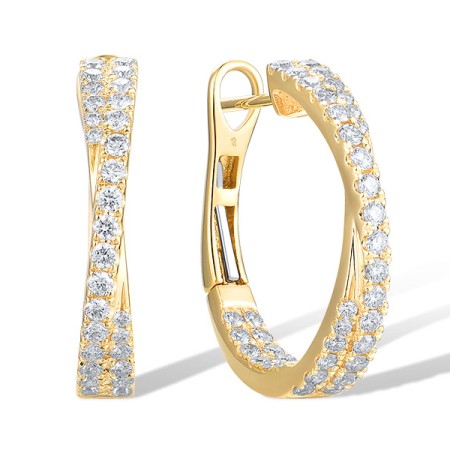 14KY Earrings Diamond (E318711DIA14KY)