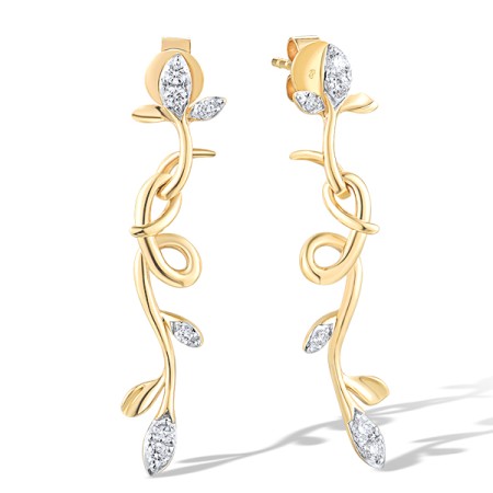 14KYW Earrings Diamond (E318712DIA14KYW)