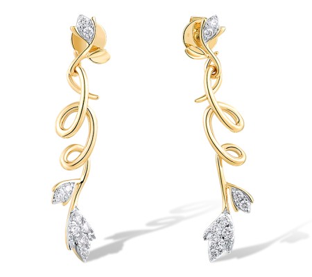 14KYW Earrings Diamond (E318713DIA14KYW)