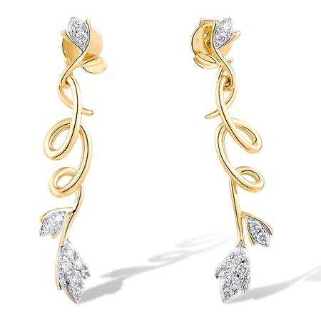 14KYW Earrings Diamond (E318713DIA14KYW)