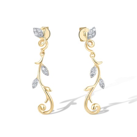 14KYW Earrings Diamond (E318715DIA14KYW)