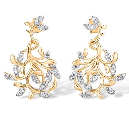 14KYW Earrings Diamond (E318716DIA14KYW)