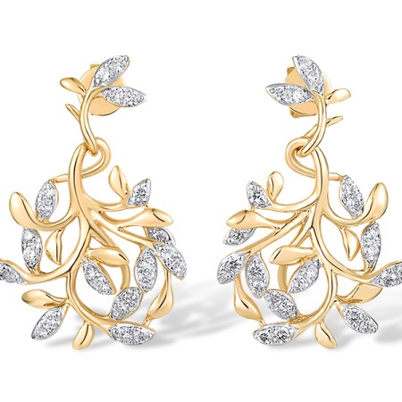 14KYW Earrings Diamond (E318716DIA14KYW)
