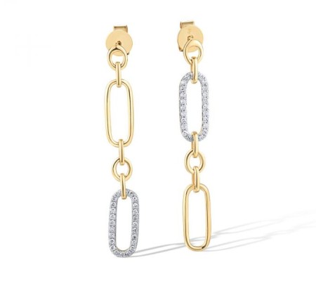 14KYW Earrings Diamond (E318725DIA14KYW)
