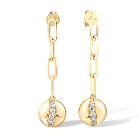 14KY Earrings Diamond (E318729DIA14KY)