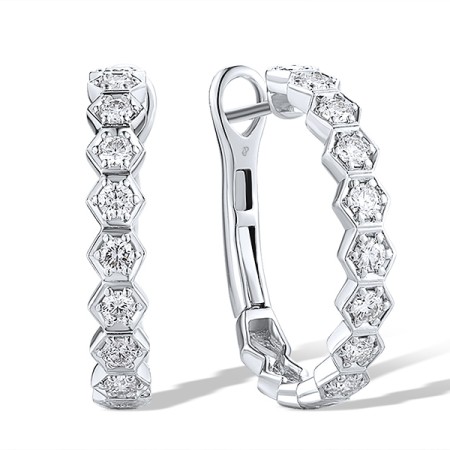 14KW Earrings Diamond (E318770DIA14KW)