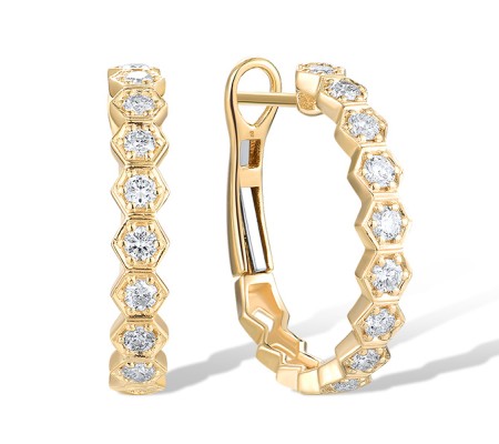14KY Earrings Diamond (E318770DIA14KY)