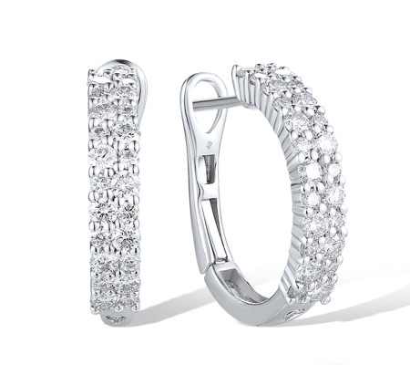 14KW Earrings Diamond (E318772DIA14KW)