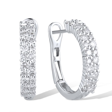 14KW Earrings Diamond (E318772DIA14KW)