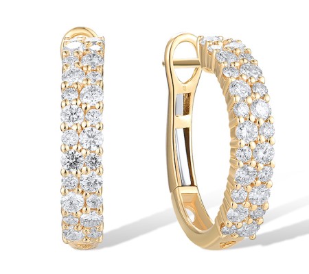 14KY Earrings Diamond (E318772DIA14KY)