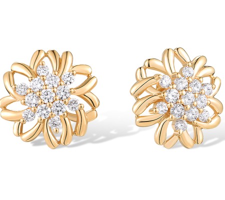 14KY Earrings Diamond (E318825DIA14KY)