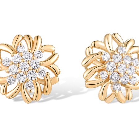 14KY Earrings Diamond (E318825DIA14KY)