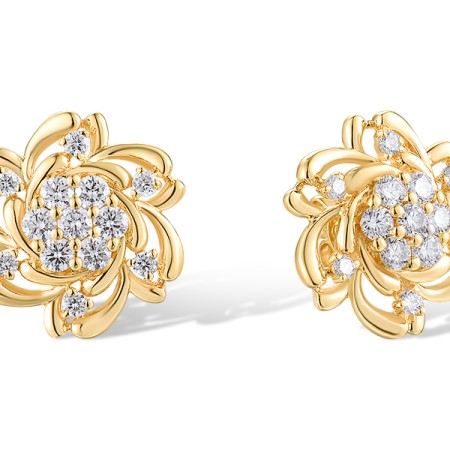 14KY Earrings Diamond (E318826DIA14KY)