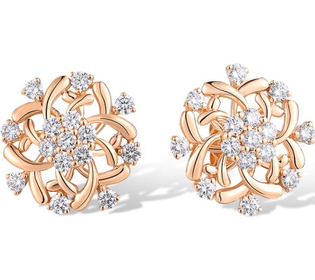 14KR Earrings Diamond (E318827DIA14KR)