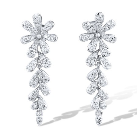 14KW Earrings Diamond (E318828DIA14KW)