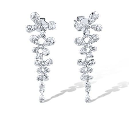 14KW Earrings Diamond (E318829DIA14KW)