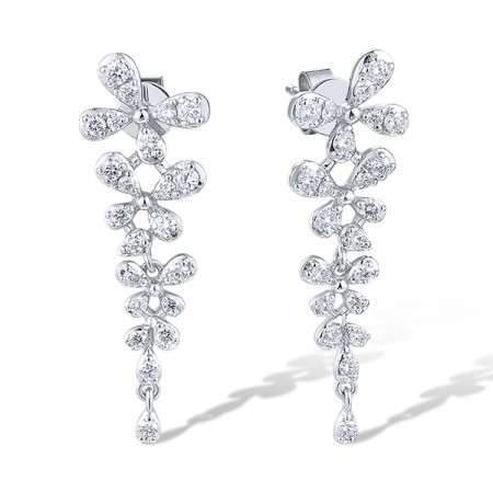 14KW Earrings Diamond (E318829DIA14KW)