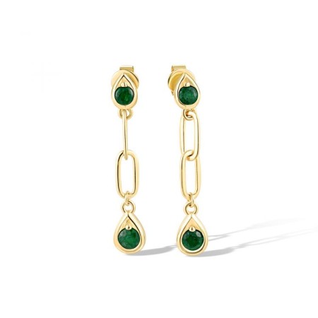 14KY Earrings Emerald (E318864EMR14KY)