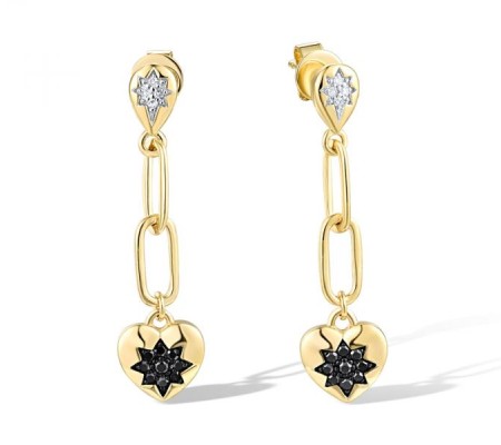 14KYWB Earrings Black Diamond,Diamond (E318865WBD14KYWB)