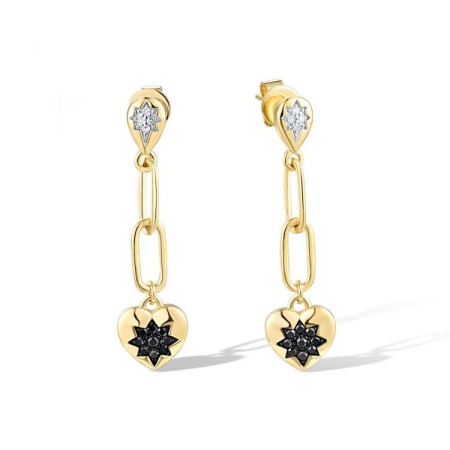 14KYWB Earrings Black Diamond,Diamond (E318865WBD14KYWB)