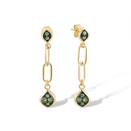 14KYB Earrings Green Garnet (E318866GNG14KYB)