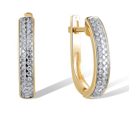 14KYW Earrings Diamond (E318913DIA14KYW)