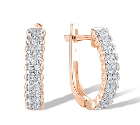 14KRW Earrings Diamond (E318914DIA14KRW)