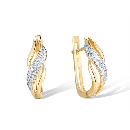 14KYW Earrings Diamond (E318928DIA14KYW)