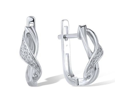 14KW Earrings Diamond (E318929DIA14KW)
