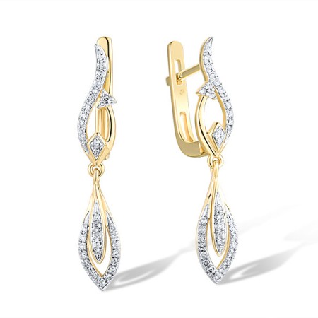 14KYW Earrings Diamond (E318931DIA14KYW)