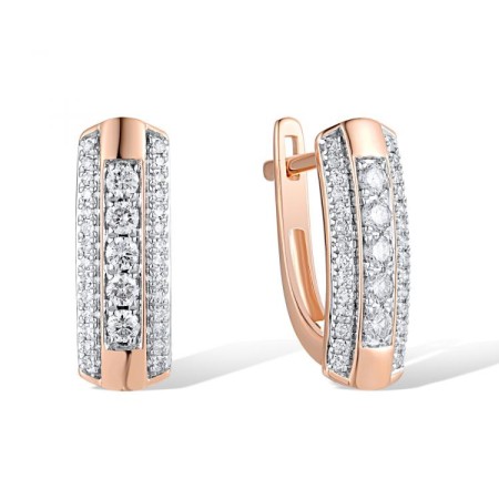 14KRW Earrings Diamond (E318963DIA14KRW)