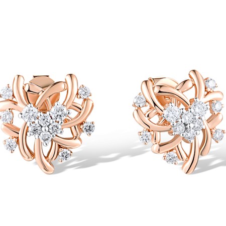 14KRW Earrings Diamond (E318982DIA14KRW)