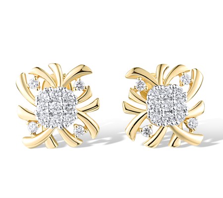 14KYW Earrings Diamond (E318983DIA14KYW)