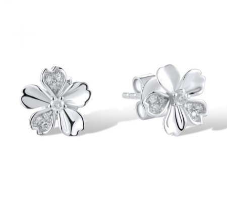 14KW Earrings Diamond (E319006DIA14KW)