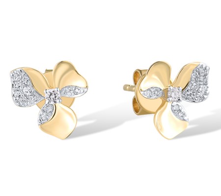 14KYW Earrings Diamond (E319007DIA14KYW)