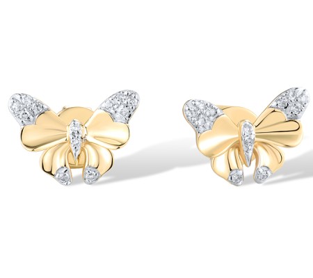 14KYW Earrings Diamond (E319009DIA14KYW)