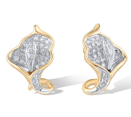 14KYW Earrings Diamond (E319049DIA14KYW)