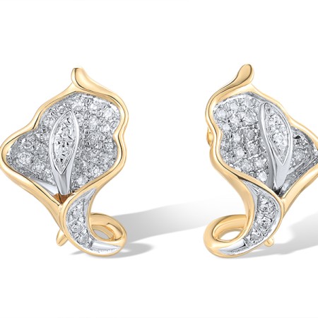 14KYW Earrings Diamond (E319049DIA14KYW)