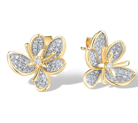 14KYW Earrings Diamond (E319053DIA14KYW)