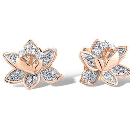 14KRW Earrings Diamond (E319054DIA14KRW)