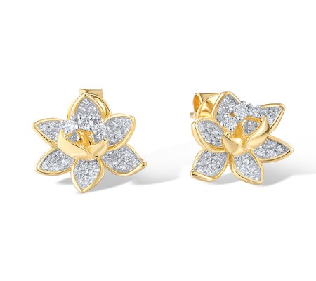 14KYW Earrings Diamond (E319054DIA14KYW)