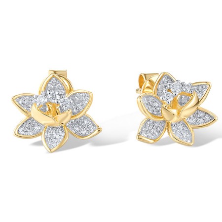 14KYW Earrings Diamond (E319054DIA14KYW)